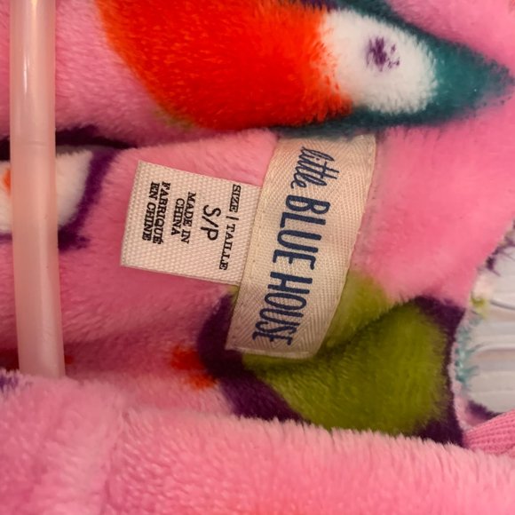 Little Blue House Pink Owl Robe - Picture 2 of 2